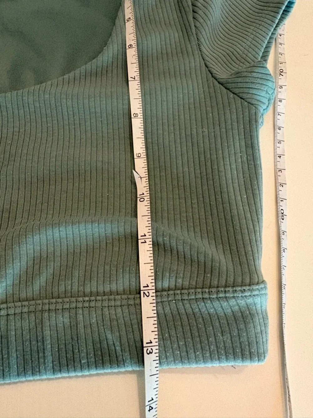 Alo Yoga Blissful Henley crop top green size small